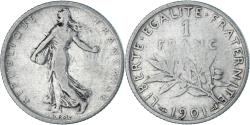World Coins - Coin, France, Semeuse, Franc, 1901, Paris, , Silver, KM:844.1