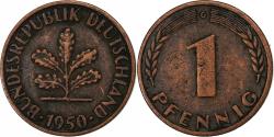 World Coins - Coin, GERMANY - FEDERAL REPUBLIC, Pfennig, 1950, Karlsruhe, , Copper