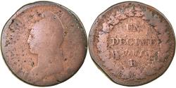 World Coins - Coin, France, Dupré, Decime, AN 5, Orléans, , Bronze, KM:645.7