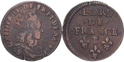 World Coins - Coin, France, Louis XIV, Liard, 1656, Pont-de-l'Arche, , Copper