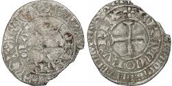 World Coins - France, Charles V, Blanc au K, 1365-1380, Billon, , Duplessy:363