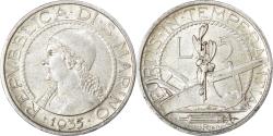 World Coins - Coin, San Marino, 5 Lire, 1935, Rome, , Silver, KM:9