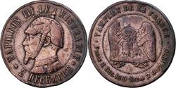 World Coins - France, Napoleon III, 10 Centimes, SATIRICAL COINS, 1870, Bronze,