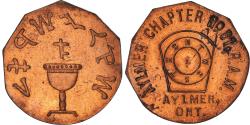 World Coins - Canada, Token, Masonic, Aylmer, Chapter Penny, , Copper