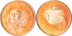 World Coins - France, 5 Euro Cent, 2010, Paris, , Copper Plated Steel, KM:1284