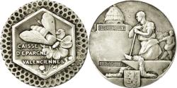 World Coins - France, Token, Caisse d'Epargne de Valenciennes, Silver,