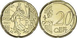 World Coins - France, 20 Euro Cent, 2021, , Brass