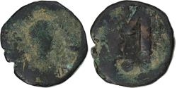 Ancient Coins - Justin I, Follis, 518-527, Constantinople, Bronze,