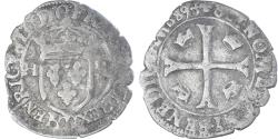 World Coins - Coin, France, Henri III, Douzain aux deux H, 1589, Lyon, 1st Type,
