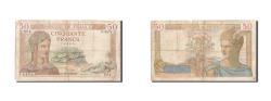 World Coins - Banknote, France, 50 Francs, 50 F 1934-1940 ''Cérès'', 1936, 1936-06-18