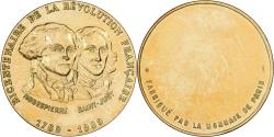 World Coins - France, Medal, Révolution Française, Robespierre / Saint-Just, Copper-nickel