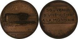 World Coins - France, Medal, Souvenir d'une visite à la Monnaie de Paris, Bronze, Léonard