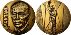 World Coins - France, Medal, Chanson, Yves Montand, Lovy, , Bronze