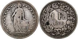 World Coins - Switzerland, Franc, Helvetia, 1876, Bern, Silver, EF(40-45), KM:29a