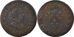 World Coins - Coin, France, Louis XIII, Double Tournois, 1614, Paris, , Copper