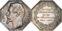 World Coins - France, Token, Napoléon III, Conseil des Bâtiments Civils, Aisne, n.d.