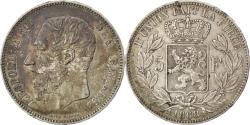World Coins - Coin, Belgium, Leopold II, 5 Francs, 5 Frank, 1868, Brussels, , Silver