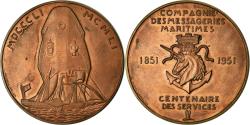 World Coins - France, Medal, Compagnie des Messageries Maritimes, Shipping, 1951, Lavrillier