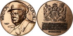 World Coins - France, Medal, Winston Churchill, 1960, Bronze, Turin,