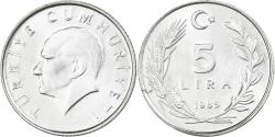 World Coins - Turkey, 5 Lira, 1985, Istanbul, Aluminum, , KM:963