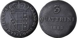 World Coins - Coin, ITALIAN STATES, TUSCANY, Leopold II, 3 Quattrini, 1843, , Copper