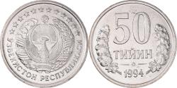 World Coins - Coin, Uzbekistan, 50 Tiyin, 1994, , Nickel Clad Steel, KM:6.1