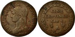 World Coins - France, 5 Centimes, Dupré, AN 7/5, Paris (A/R), Bronze, , Gadoury:126