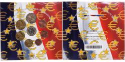 World Coins - France, 1 Cent to 2 Euro, euro set, 2004, Monnaie de Paris, BU,