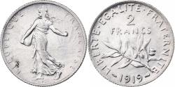 World Coins - France, 2 Francs, Semeuse, 1919, Paris, Silver, , Gadoury:532, KM:845.1
