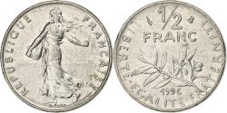 World Coins - France, 1/2 Franc, Semeuse, 1996, Paris, Nickel, , Gadoury:429