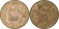 World Coins - France, 10 Francs, Gambetta, 1982, Pessac, Copper-nickel Aluminium,