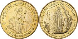 World Coins - France, Token, Touristic token, Lourdes - Tenez vos lampes allumées, 2006, MDP