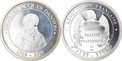 World Coins - France, Medal, Révolution Française, Danton, History, , Silver