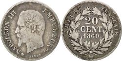World Coins - Coin, France, Napoleon III, Napoléon III, 20 Centimes, 1860, Strasbourg