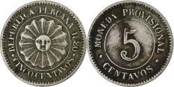 World Coins - Peru, SOUTH PERU, 5 Centavos, 1880, Lima, Copper-nickel, , KM:197