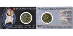 World Coins - Vatican, 50 Euro Cent, Pape François, Coin card.FDC, 2016, Rome, Nordic gold