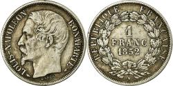 World Coins - Coin, France, Napoleon III, Napoléon III, Franc, 1852, Paris,