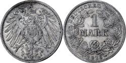 World Coins - GERMANY - EMPIRE, Wilhelm II, Mark, 1915, Munich, Silver, , KM:14