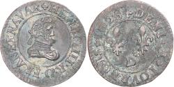 World Coins - Coin, France, Henry IV, Denier Tournois, 1608/07, Lyon, , Copper
