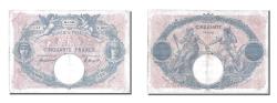 World Coins - Banknote, France, 50 Francs, 50 F 1889-1927 ''Bleu et Rose'', 1921, 1921-01-26