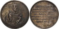 World Coins - France, Medal, Louis XV, Pose de la première pierre de la statue de Louis XV à