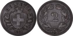World Coins - Coin, Switzerland, 2 Rappen, 1851, Paris, , Bronze, KM:4.1