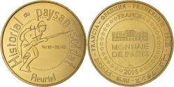 World Coins - France, Token, Touristic token, Fleuriel - Historial du paysan soldat, 2016