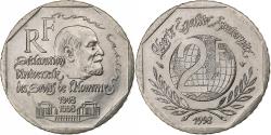 World Coins - France, 2 Francs, René Cassin, 1998, MDP, Nickel, , Gadoury:551