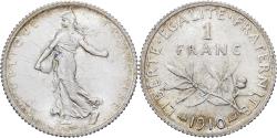 World Coins - France, Franc, Semeuse, 1910, Paris, Silver, , Gadoury:467, KM:844.1