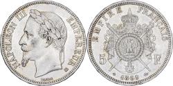 World Coins - France, Napoleon III, 5 Francs, 1869, Strasbourg, Silver, , Gadoury:739