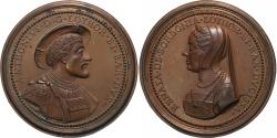 World Coins - Duchy of Lorraine, Medal, Antoine of Lorraine & Renée of Bourbon, 18th century