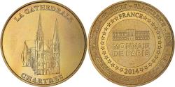 World Coins - France, Token, Touristic token, CHARTRES - La Cathédrale, 2014, MDP,