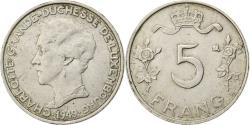 World Coins - Luxembourg, Charlotte, 5 Francs, 1949, Copper-nickel, , KM:50