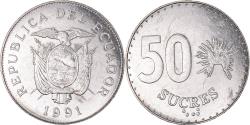 World Coins - Coin, Ecuador, 50 Sucres, 1991, , Nickel Clad Steel, KM:93